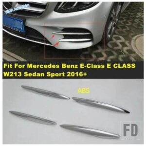 ABSフロントフォグランプランプアイリッドカバートリムメルセデスベンツEクラスEクラスW213セダンスポーツ2016-2019外装アクセサリー