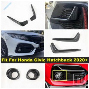 ホンダシビックハッチバック2020 2021用オートフロント/リアフォグランプランプアイブロウバンパーリッドアイリッド/リングカバートリムアクセサリー