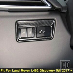 ランドローバー L462 ディスカバリー 5代目 2017 2018 2019 用 オートヘッドライト ランプ スイッチ ボタン 装飾フレーム ABS アクセサリー カバー トリム