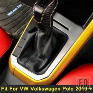 カーコンソールギアシフトボックスパネルカバー装飾フレームトリム VWフォルクスワーゲンポロ2019-2023インテリアアクセサリーに適合