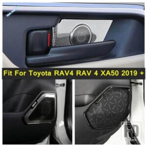 インナードアハンドルボウルパネルカーステレオスピーカーオーディオラウドスピーカーサウンドカバートリムフィットトヨタRAV4 RAV 4 XA50 2019 - 2022