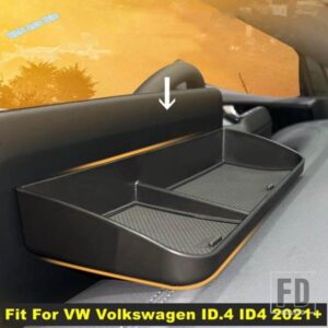 車用中央制御多機能コンテナ収納ボックストレイ内装アクセサリー VWフォルクスワーゲンID.4 ID4 2021-2024用