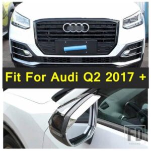 オートスタイリング クローム フロントフォグランプ フォグランプカバートリム バックミラーアクセサリー 外装 AUDI Q2 2017-2020に適合