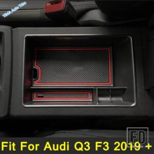 AUDI Q3 F3 2019 - 2024 アームレスト収納ボックス センターコンソール グローブトレイホルダーケース 自動収納 整理整頓 内装アクセサリー