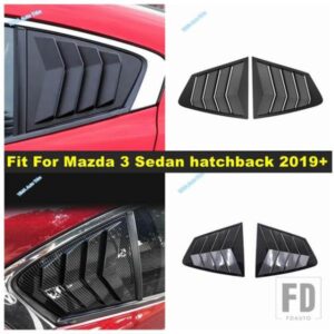 サイドベントウィンドウルーバー車リアクォータースポイラーパネルカバートリムマツダ3セダンハッチバック2019-2023外装アクセサリー