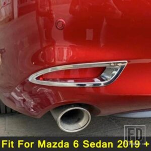 マツダ 6 セダン 2019 - 2024 用 オートリアテールフォグランプ フォグランプ ランプ デコレーション カバー トリム ガーニッシュ フレーム クローム