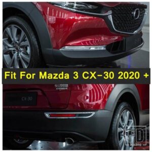 カーボン/光沢フロントリアフォグランプフォグランプベゼルモールディングカバートリムマツダ3 CX-30 2020-2024用外装アクセサリー