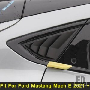 フォード マスタング マッハ E 2021 2022 用 リアウィンドウ トライアングル ルーバー シャッター 装飾フレーム カバー トリム 外装リフィットキット