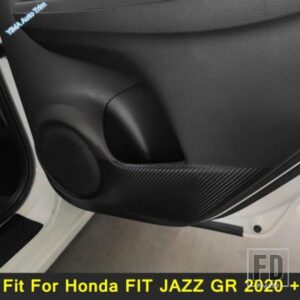 ホンダ フィット ジャズ GR 2020-2022用インテリアアクセサリー 車ドアアンチキックパッドサイドマット汚れ防止プロテクターカバーステッカー4枚
