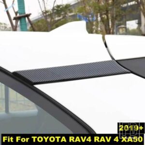 TOYOTA RAV4 RAV 4 XA50 2019-24用 クローム カーリアウィンドウ Cピラートリムカバー 車外装 ABSアクセサリー