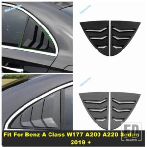 メルセデスベンツ Aクラス W177 A200 A220 セダン 2019 - 2024 用 オートリアサイドウィンドウスクープルーバーカバーベントトリムキットアクセサリー