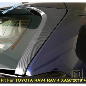 クローム/カーボン リアウィンドウ サイドスポイラー ウィング リップ カバー トリム ステッカー TOYOTA RAV4 RAV 4 XA50 2019 - 2024 アクセサリー