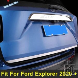 フォードエクスプローラー2020-2023アクセサリーリアトランクリッドカバーテールゲートトリムドアハンドルモールディングブーツガーニッシュベゼルストライ