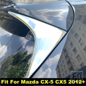 マツダ CX-5 CX5 2012 -2016 2個 リアウィンドウスポイラー サイドウィング トライアングルパネルカバートリム 車 ABS クロームアクセサリー 装飾