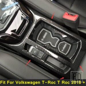 フォルクスワーゲン T-ROC T ROC 2018 - 2022 用 カースタイリングコンソール 中央フロントウォーターカップホルダーパネルカバートリム