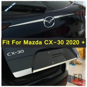 マツダ CX-30 2020-2024 リアテールトランクリッドカバー テールゲートドアハンドル ストライプトリム ステンレス 外装アクセサリー