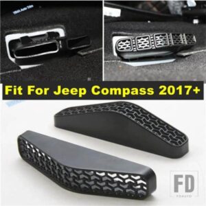 ジープ コンパス 2017-20用 カーシート下ダストプラグ エアコン ACコンセント 通気口カバートリム プラスチックアクセサリー