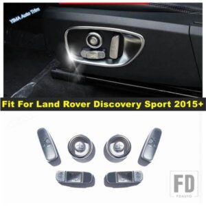 サイドシート調整ボタン装飾カバートリム光沢自動車内装アクセサリーランドローバーディスカバリースポーツ2015-2019に適合