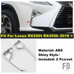 カースタイリング フロントフォグランプ フォグランプ ランプ デコレーション カバー トリム レクサス RX200T RX450H 2016 - 2019 外装アクセサリーに適合