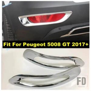 プジョー 5008 GT 2017 - 2024 ABS ブライトクローム 外装パーツ アクセサリー用 リア/フロントフォグランプ ランプカバートリム