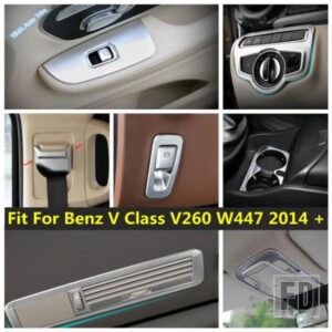 メルセデスベンツ Vクラス V260 W447 2014 - 2021用 ウィンドウリフト / ウォーターカップホルダー / ヘッドライトスイッチ装飾カバートリムアクセサリー