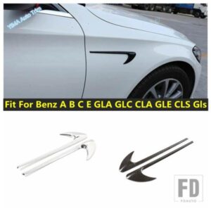 車側エアベントアウトレットカバートリムフェンダー外装補修アクセサリー2個メルセデスベンツA B C E GLA GLC CLA GLE CLS GLSに適合