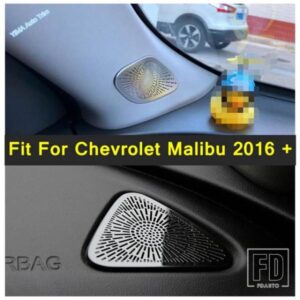 オートピラーA / インストルメントオーディオスピーカーツイーターカバートリムブラック＆スタイルアクセサリーシボレーマリブ2016-2020用
