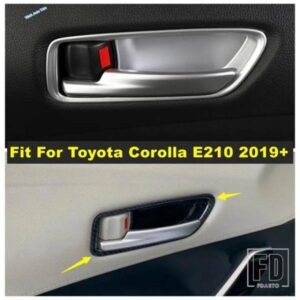 オートインナードアプルドアノブハンドルハンドクラスプボウルカバートリムフィットトヨタカローラE210 2019 - 2024インテリアアクセサリー