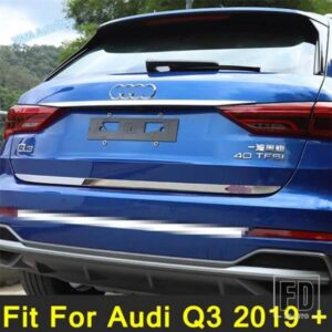 カーアクセサリー リアテールドアストリップ テールゲート トランクトリムカバー 外装パーツ ステンレス装飾 AUDI Q3 2019-2022用