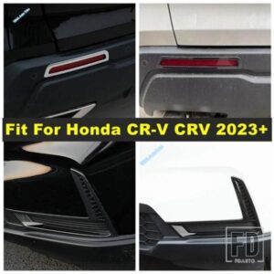 フロントバンパーフォグランプシェード/フレームリアフォグランプベゼルカバートリムホンダCR-V CRV 2023 2024用車外装アクセサリー