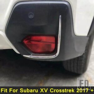 クロームカーリアフォグランプ/ランプまぶたアイブロウパネル外装アクセサリーカバートリム スバル XV クロストレック 2017 2018 2019用