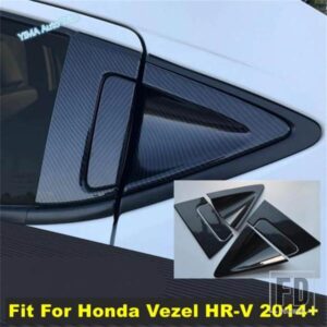 ABSオートリアドアプルドアノブハンドルボウルカバートリムホンダヴェゼルHR-V 2014-2019カーボンルック外装アクセサリー