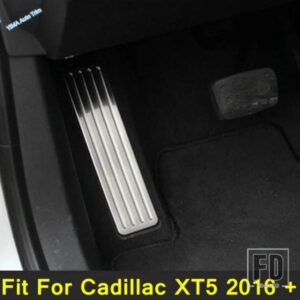 キャデラック XT5 2016 - 2022 用 オート左フットレストペダル装飾パネルカバーモールディングトリム ステンレス製 内装リフィットアクセサリー
