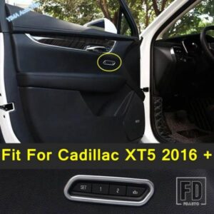 シート調整メモリボタンスイッチ装飾フレームカバートリムキャデラックXT5 2016-2022マットスタイルカーアクセサリーに適合