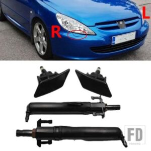 プジョー 307 トライアンフ用 ヘッドライトウォッシャースプレーノズルカバー ブラケット付き