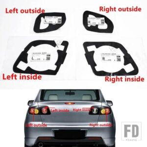 車用リアバンパー ヘッドライト テールライト ランプ シーリングシール ガスケット MAZDA 3 セダン BK 2004-08用
