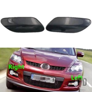 車用ヘッドライトウォッシャースプレーノズルカバーキャップジェットHID蓋 マツダCX-7 CX7 ER 2006-09用