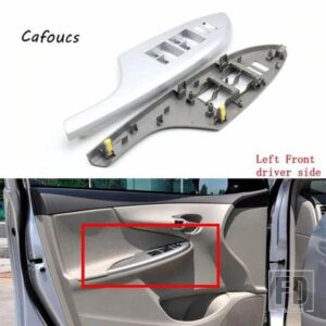 電動パワーカー 左ハンドル用席側ウィンドウコントロールスイッチベゼルパネルカバー トヨタカローラ 2007 2008 2009-2013用