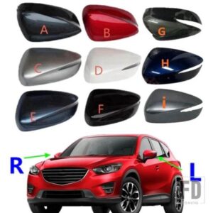 マツダ CX-3 CX3 2013-2022 CX-5 CX5 2015 2016用 1個 車用サイドミラーカバーキャップシェル
