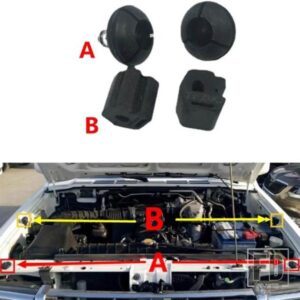 車用ボンネットフードダンパー バッファーパッド バンプストップ ショックゴム 三菱パジェロモンテロ V31 V32 V33 V43 V45用