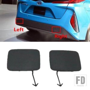 トヨタ プリウス プライム 2017-21 車用リアバンパー牽引フックカバートレーラーキャップ