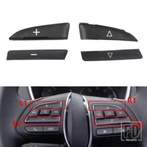 ROEWE 360?? RX3 RX5 I5 I6 MG6 HS GS ZS用多機能ステアリングホイールスイッチボタンカバー