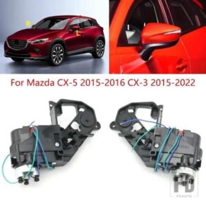 パワーリアビューミラー電動折りたたみアクチュエータ折りたたみモーター マツダ CX-5 CX5 2015 2016 CX-3 CX3 2015-2022用
