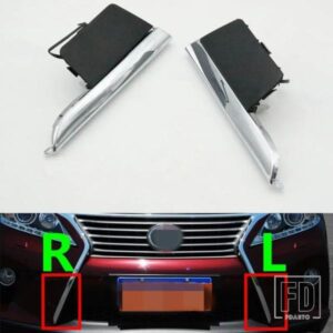 フロントバンパー牽引フックカバークロームモールディングラジエーターグリルトリムレクサスRX270 RX350 RX450 Fスポーツ2012-2015用