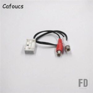 CAFOUCS オートオーディオ AUX RCA ケーブルアダプターライン プジョー 307 308 407 408 507 シトロエン トライアンフ セガ C2 C5 RD4 CD 12ピン用