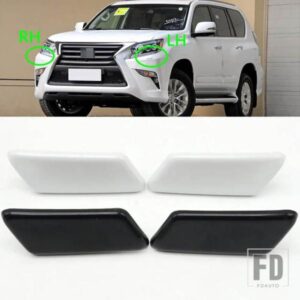 レクサス GX460 2014-2020 用 車外装 フロントバンパー ヘッドランプキャップ 蓋 ヘッドライトウォッシャー ウォーターノズル スプレージェットカバー