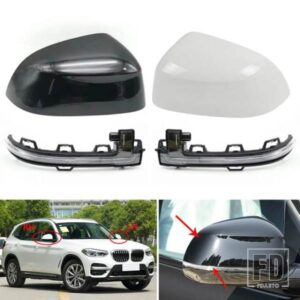 BMW X3 X4 X5 X6 X7 G01 G02 G04 G05 G07 G08 2018-2022用外装サイドバックミラーカバーキャップとウィンカーライトレンズ