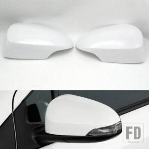 未塗装車用バックミラーカバーハウジング蓋ケースキャップ トヨタ プリウス C アクシオ プレミオ アクア 2012-2018用