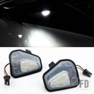 2個 CANBUS LED サイドミラー パドルライト ランプ VW フォルクスワーゲン ジェッタ 10-15/EOS 09-11/パサート B7 2010~/CC 09-12/シロッコ 09-14用