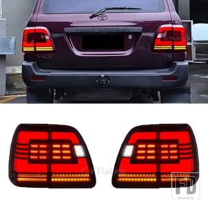 トヨタ ランドクルーザー 100 LC100 1998-2007用 車用LEDテールライト リアランニングランプ ブレーキ リバース ダイナミックウィンカーライト